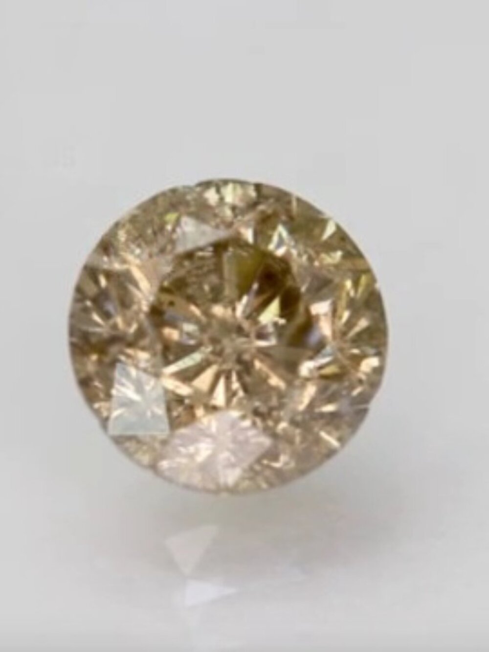 .45 ct Natural Champagne Diamond Round Cut Loose Gemstone